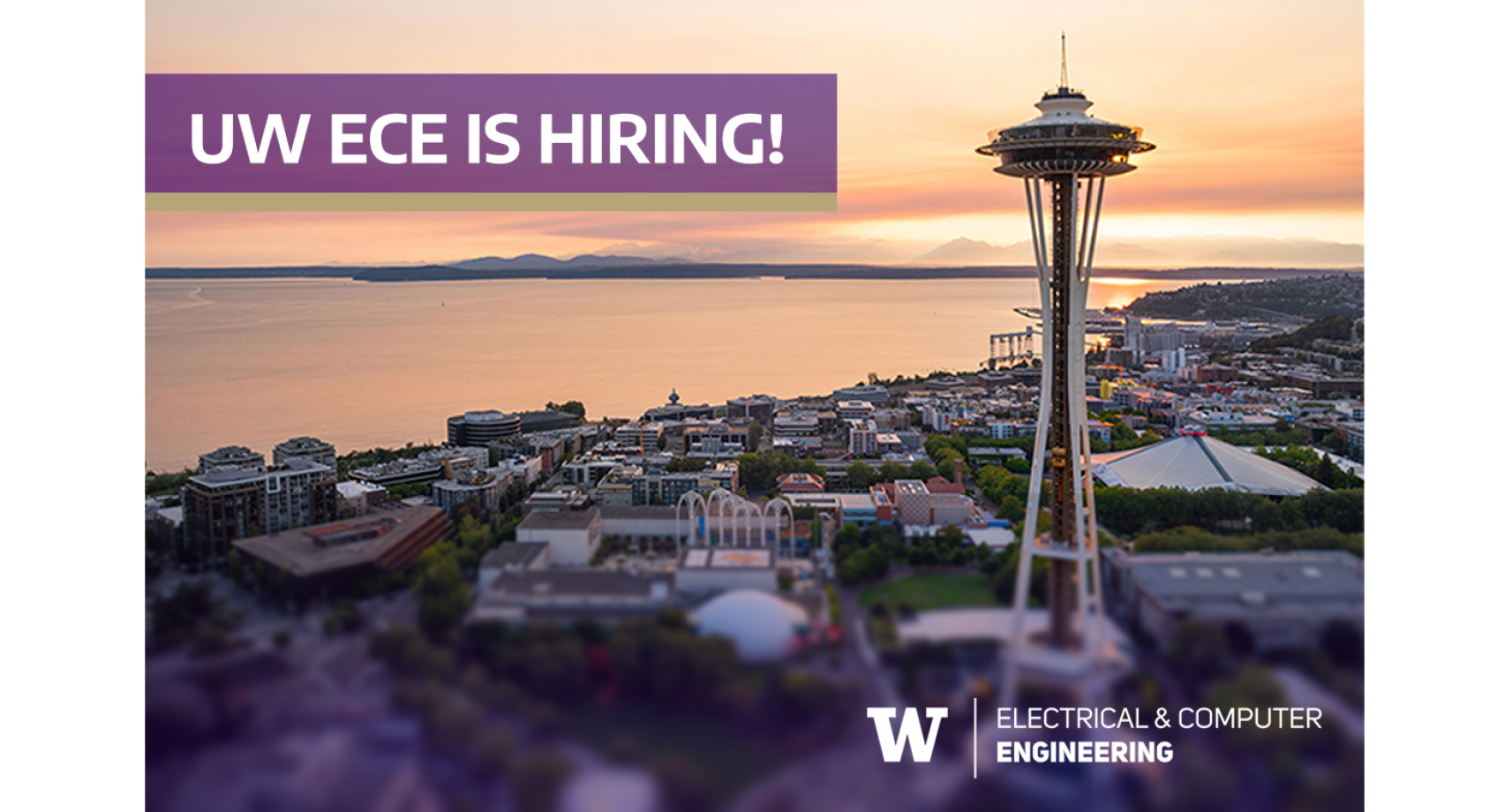 UW ECE is Hiring! Banner